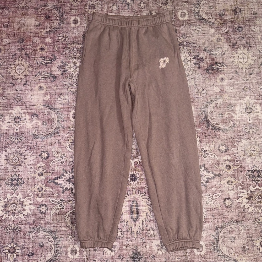 Victoria's Secret PINK Everyday Lounge Joggers Sweapants Taupe Brown Small